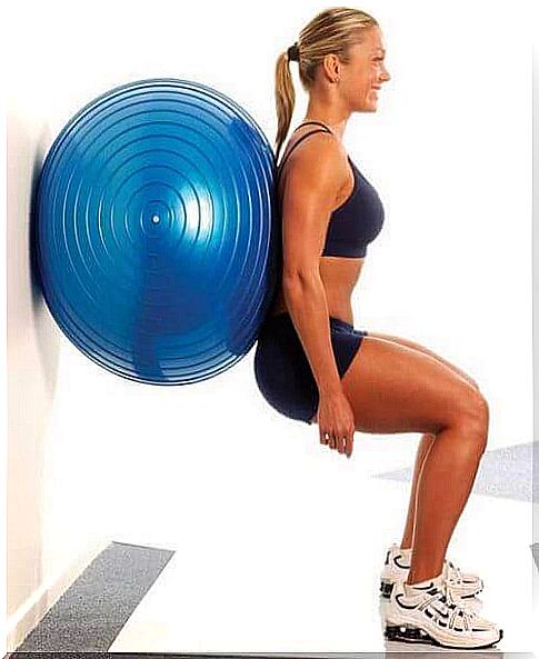 easy exercises with an exercise ball