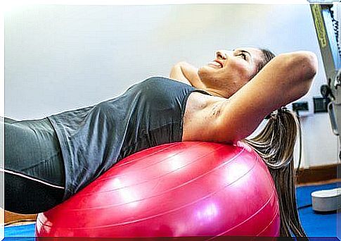 exercises at home using an exercise ball