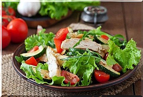 Chicken salad is a satisfying but light meal for weight loss