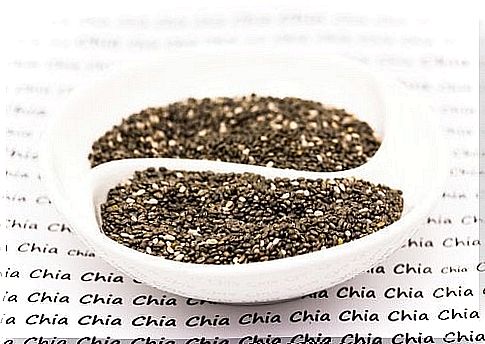 Chia seeds in small bowls