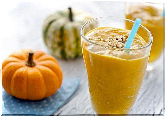 Pumpkin drink to lower blood sugar and cholesterol