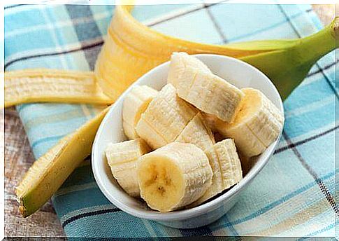 chopped banana