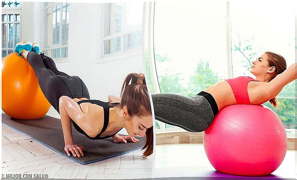 Exercises with fitness ball