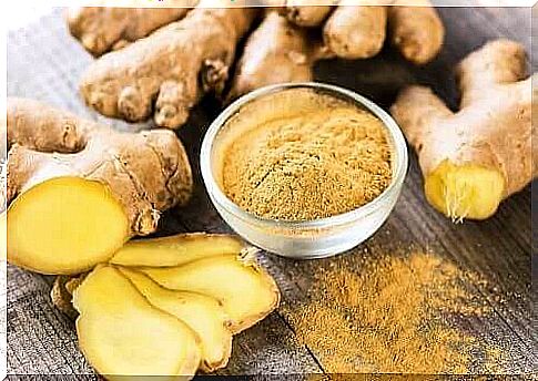 Use of ginger in cooking.