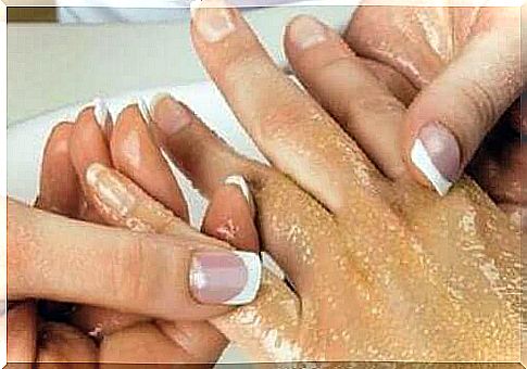 Care of the hands and feet requires regular exfoliation of the skin