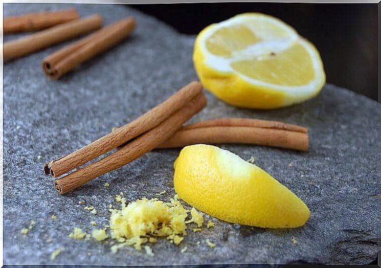 Lemon and cinnamon are a great combination to help with many ailments.