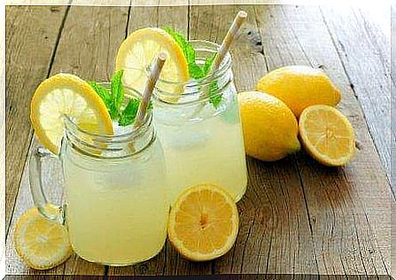 lemon water