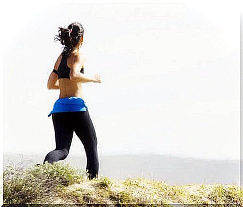 woman running