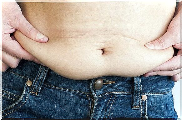 excess fat in the stomach