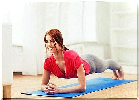 woman working out