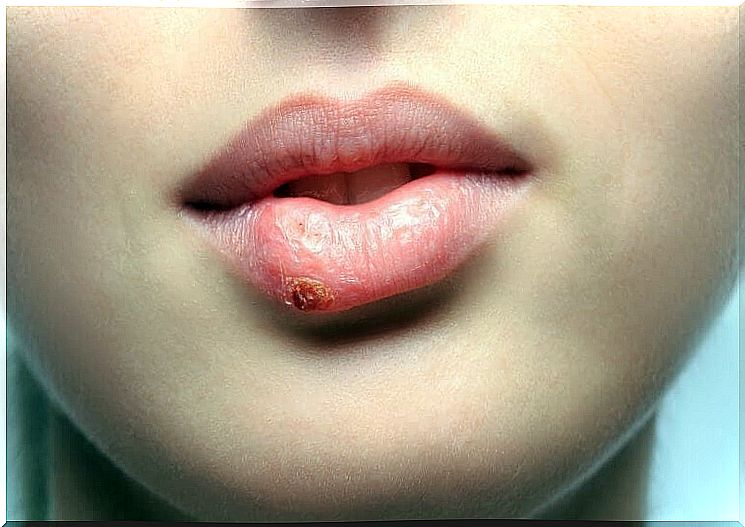 keep an eye on this sign on your face: herpes